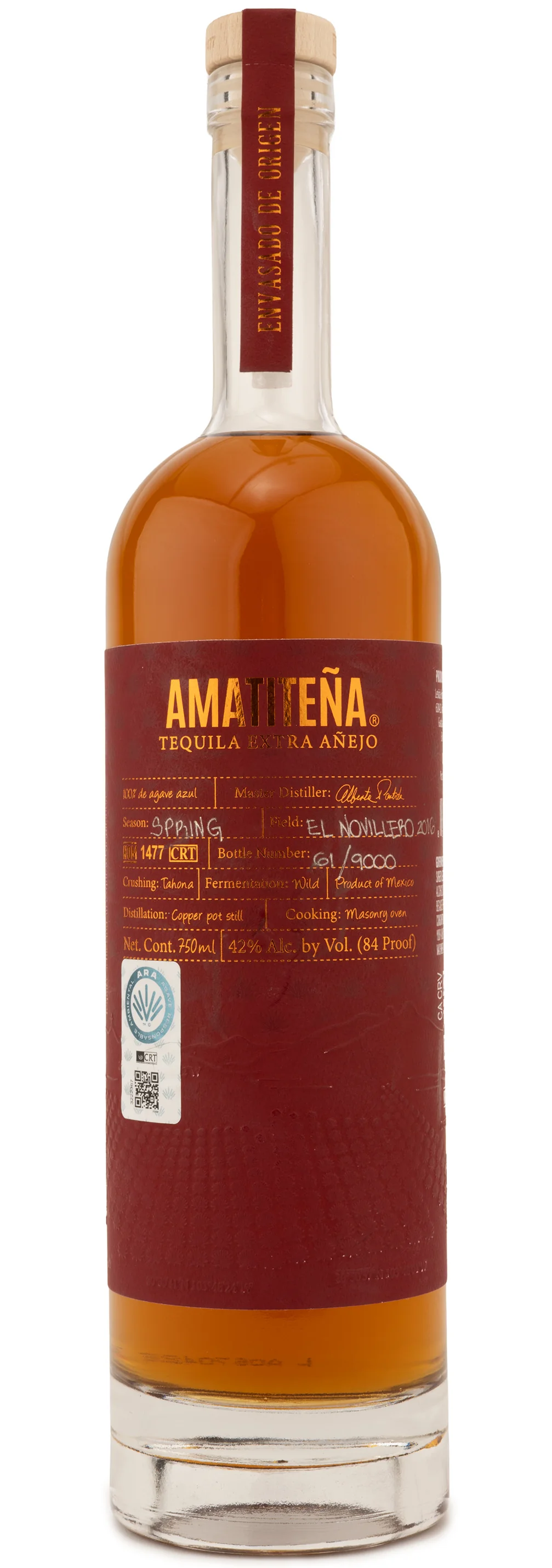 AMATITENA TEQUILA EXTRA ANEJO 750ML