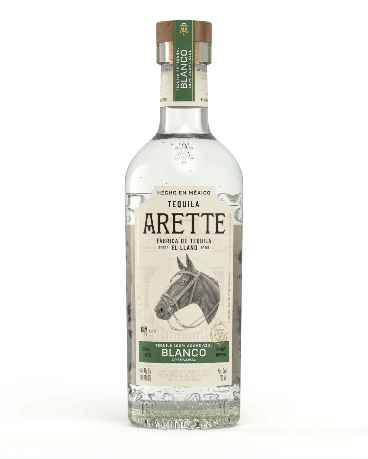 ARETTE TEQUILA ARTESANAL SUAVE BLANCO 700ML