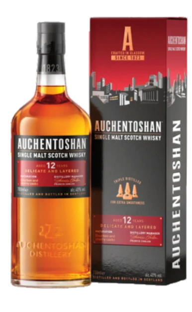 AUCHENTOSHAN SCOTCH SINGLE MALT TRIPLE DISTILLED 86PF 12YR 750ML