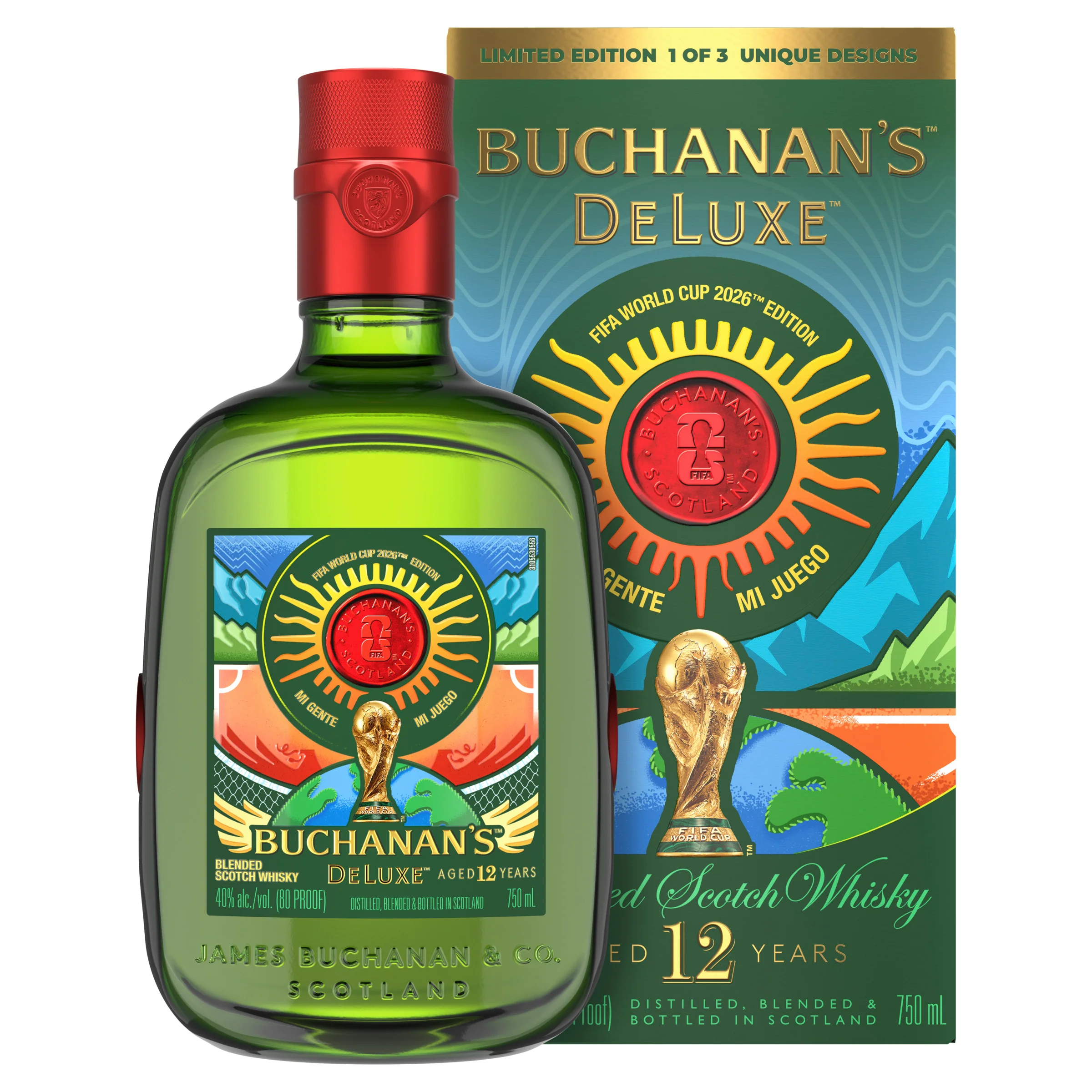 BUCHANANS SCOTCH BLENDED FIFA WORLD CUP EDITION 12YR 750ML