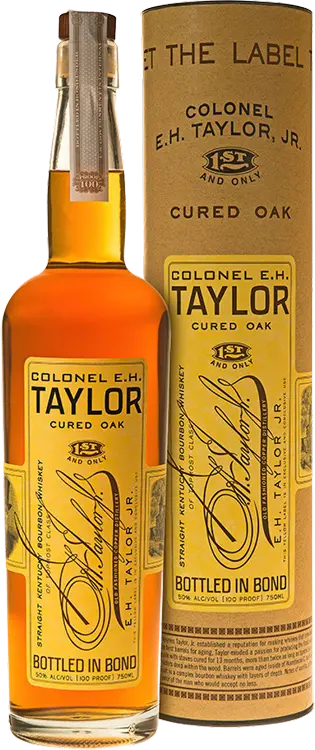 COLONEL E H TAYLOR BOURBON BOTTLED IN BOND CURED OAK KENTUCKY 750ML