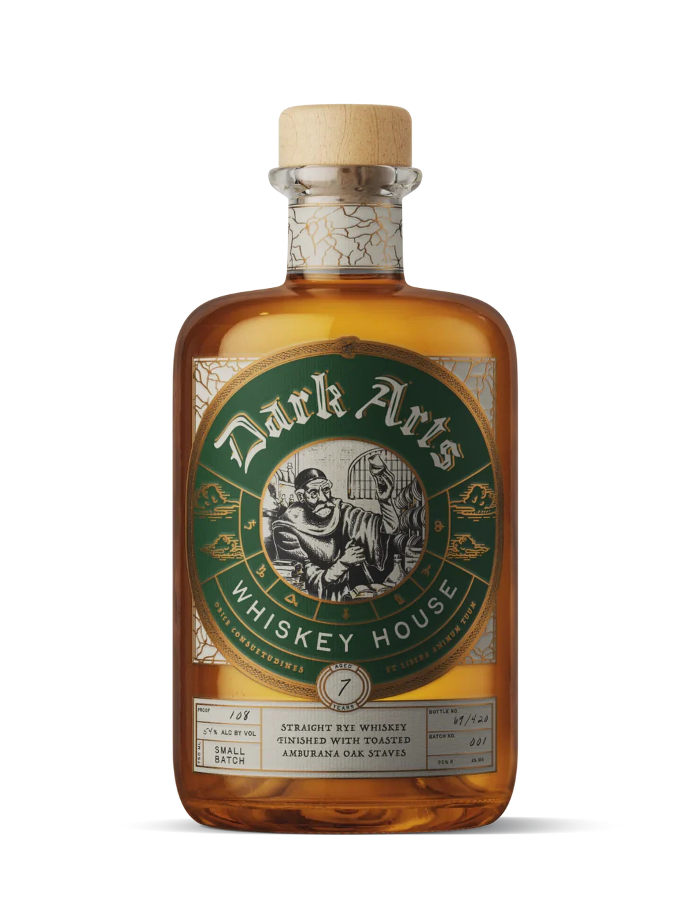 DARK ARTS WHISKEY RYE STRAIGHT CASK FINISHED IN MAPLE SYRUP TOASTED AMBURANA OAK KENTUCKY 7YR 750ML