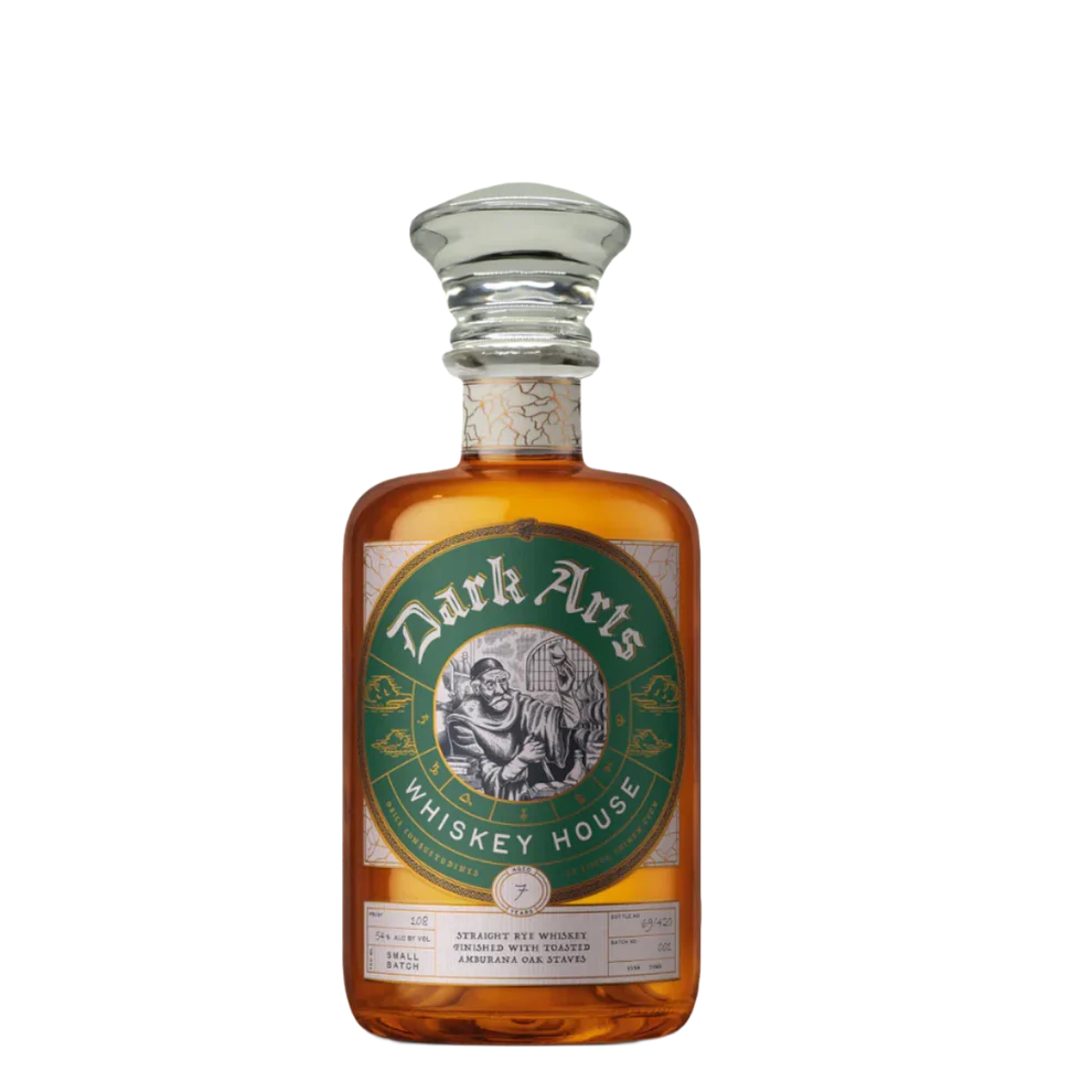 DARK ARTS WHISKEY RYE STRAIGHT CASK FINISHED IN TOASTED AMBURANA OAK KENTUCKY 7YR 750ML