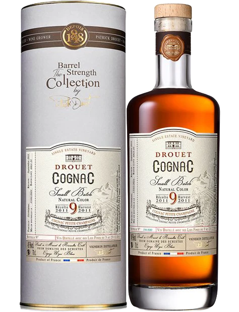 DROUET COGNAC SMALL BATCH SINGLE ESTATE VINEYARD THE BARREL STRENGTH COLLECTION 750ML