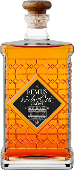 GEORGE REMUS BOURBON STRAIGHT BABE RUTH RESERVE EDITION INDIANA 750ML