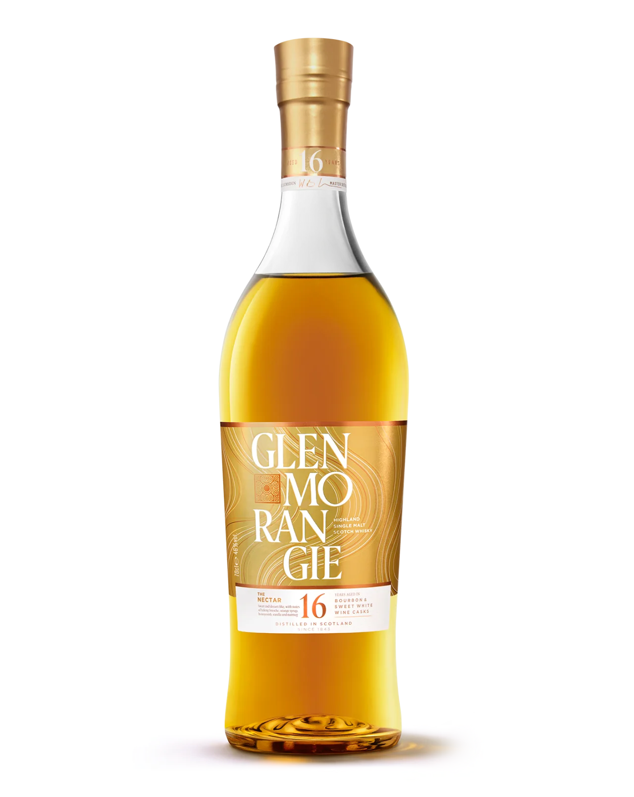 GLENMORANGIE THE NECTAR SCOTCH SINGLE MALT IN BOURBON & SWEET WHITE WINE BARREL 16YR 750ML