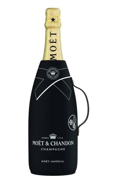 MOET & CHANDON CHAMPAGNE BRUT IMPERIAL W/ COOLER SLEEVE FRANCE 750ML