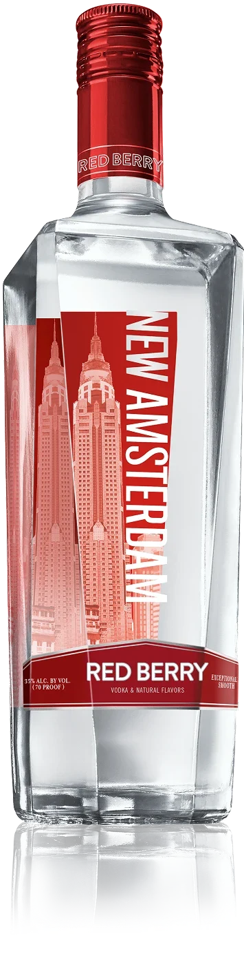 NEW AMSTERDAM VODKA RED BERRY FLAVORED 750ML