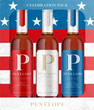 PENELOPE BOURBON RED WHITE AND BLUE CELEBRATION PACK 3X375ML