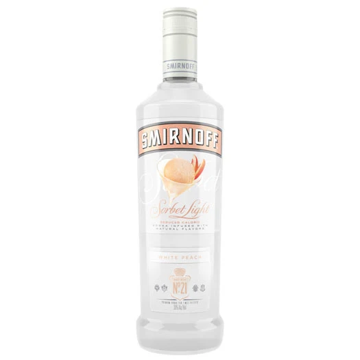 SMIRNOFF VODKA SORBET LIGHT WHITE PEACH 750ML