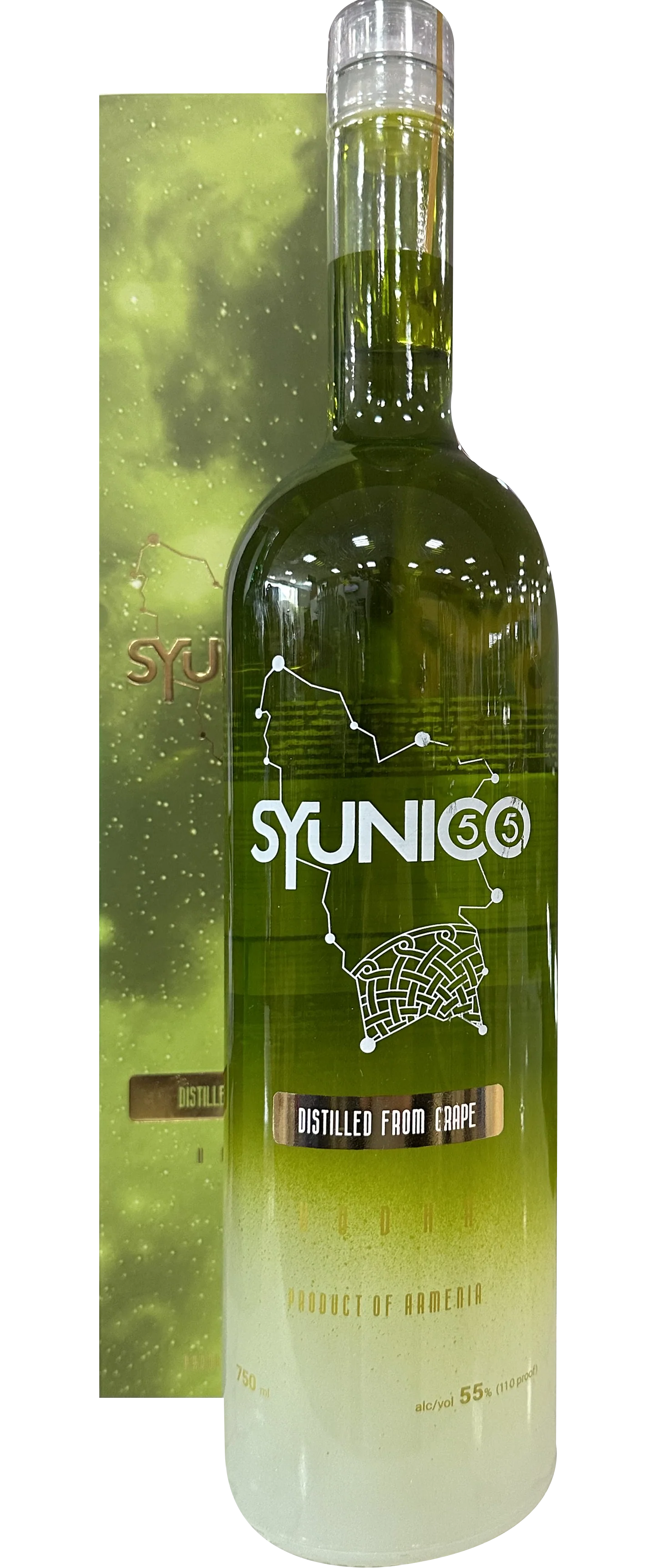 SYUNICO VODKA GRAPE ARMENIA 110PF 750ML