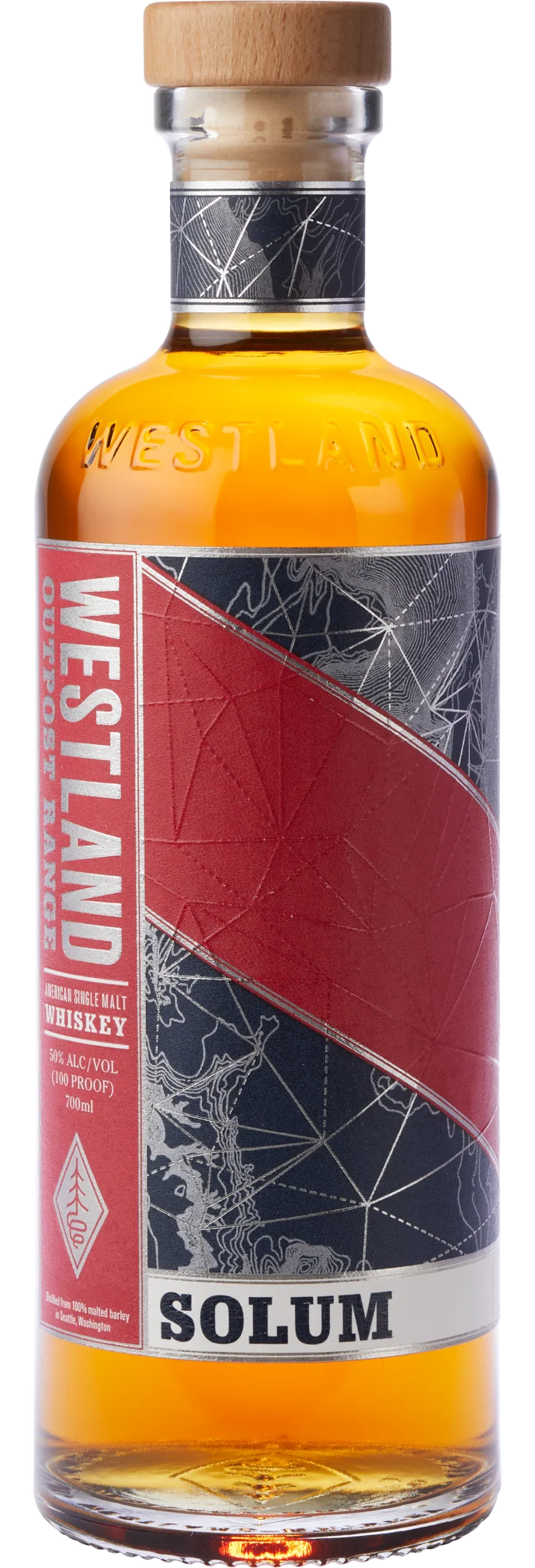 WESTLAND WHISKEY SINGLE MALT SOLUM OUTPOST RANGE 3RD EDITION WASHINGTON 700ML