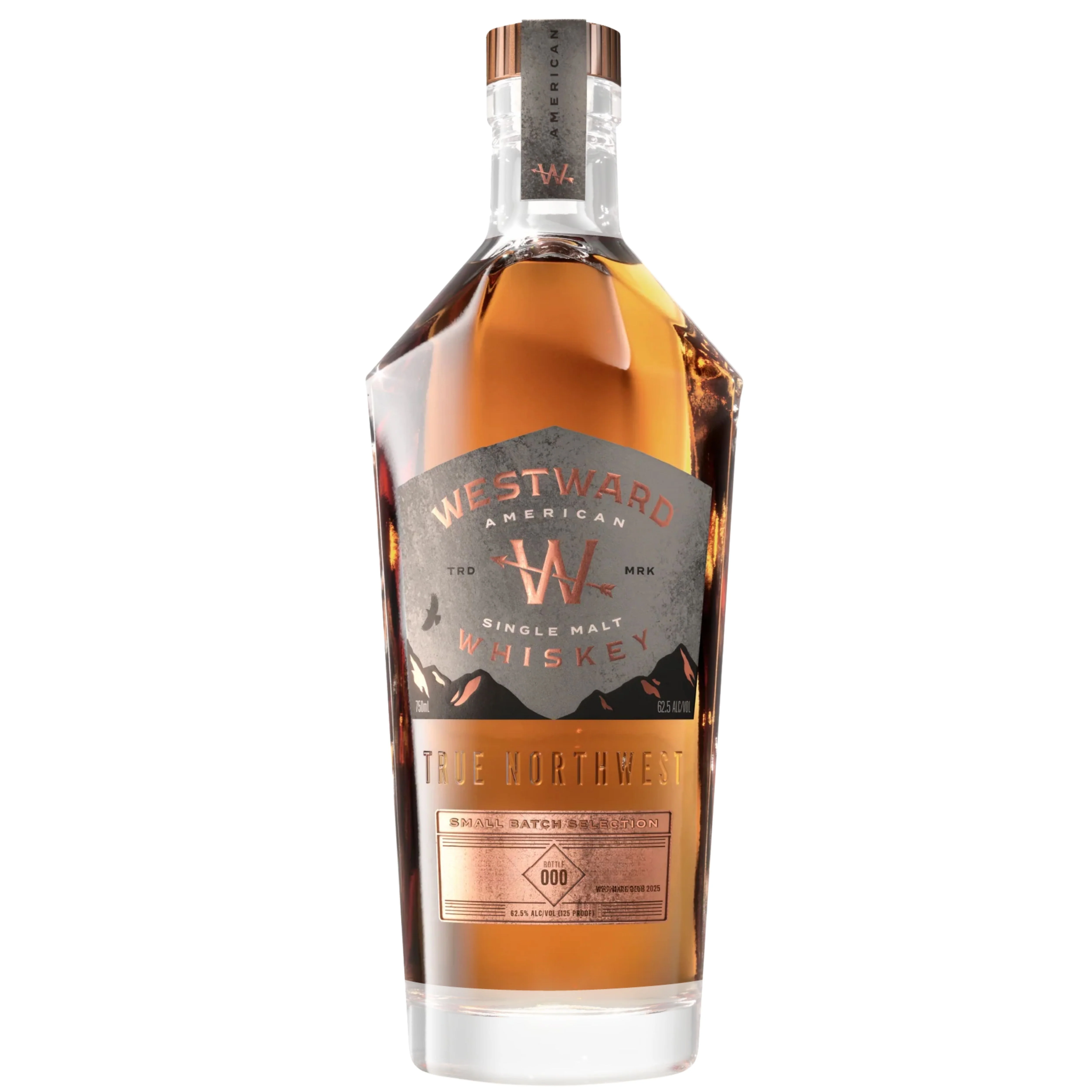 WESTWARD WHISKEY SINGLE MALT AMERICAN HAZMAT 9YR OREGON 140.55PF 750ML