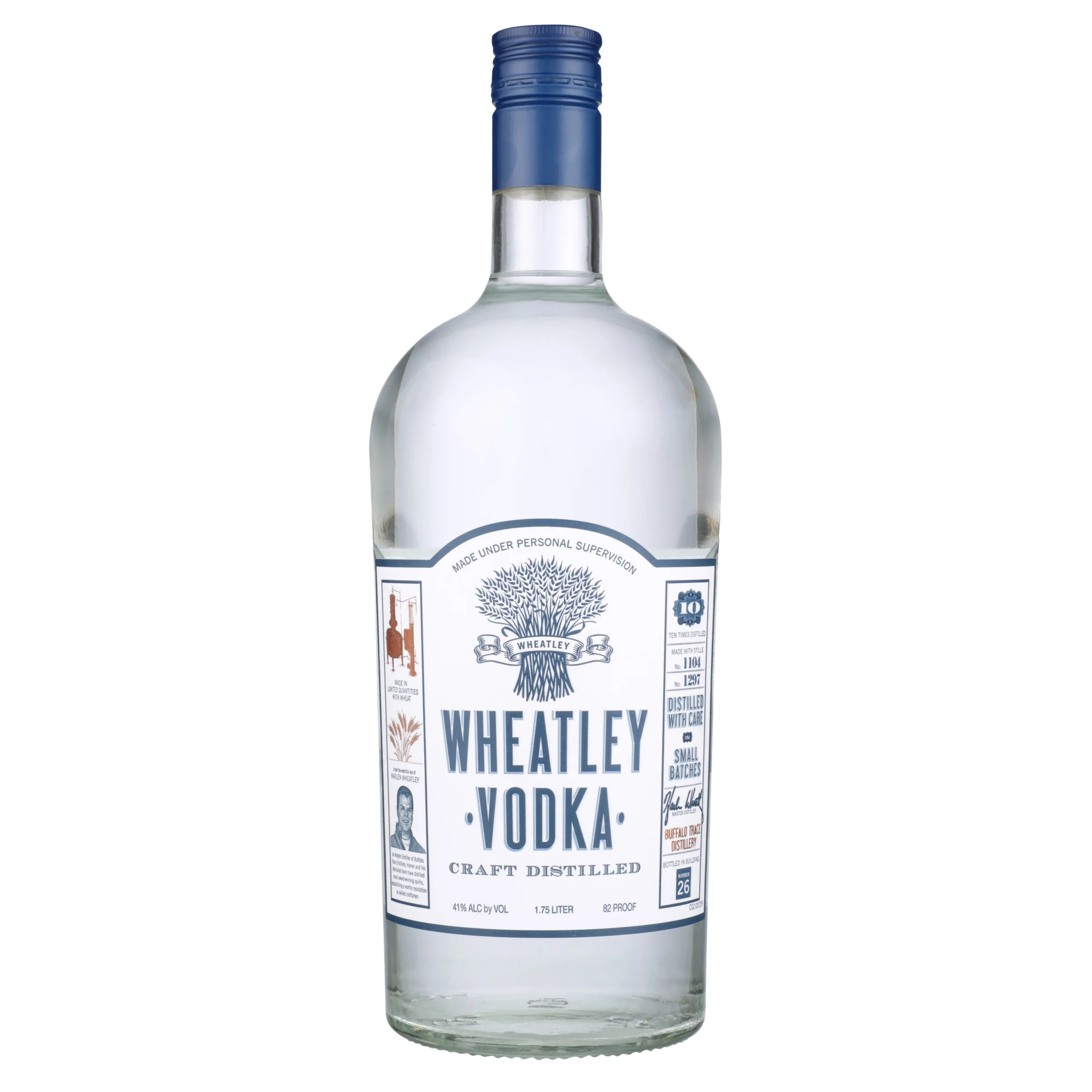 WHEATLEY VODKA BUFFALO TRACE DISTILLERY KENTUCKY 82PF 1.75L