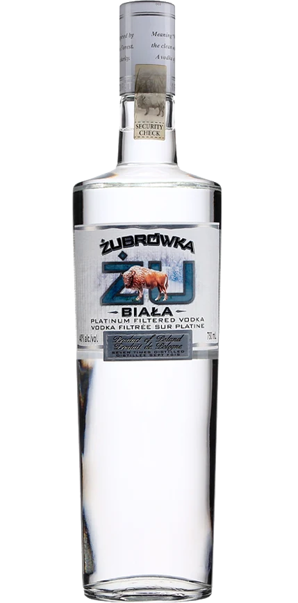 ZUBROWKA BIACA VODKA RYE POLISH 750ML